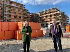 Rohbau Fertigstellung für 77 Stadibau Wohnungen in