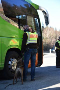Bayerische Grenzpolizei Kontrollaktion im Grenzrau
