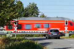 Nußdorf Unfall mit Regionalzug