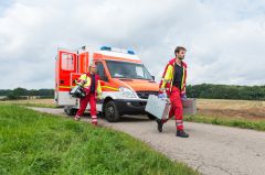 Bayerisch Gmain Schwerer Unfall mit Rettungswagen