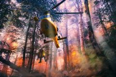 Evenhausen Rettungshubschraubereinsatz