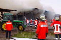 Waging am See Stall brennt komplett nieder