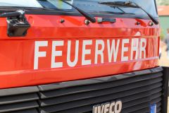 Weyarn Traktor fängt während der Fahrt Feuer