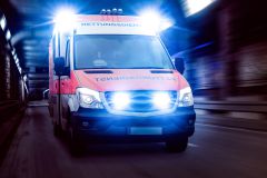 Tacherting Verkehrsunfall mit einem Verletzten