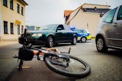 Schliersee Verkehrsunfall mit verletzter Fahrradfa