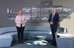 Verkehrsministerin Schreyer besucht Flughafen Münc