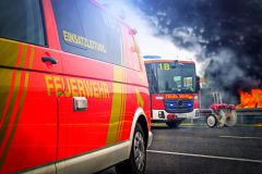 Brand eines Wohngebäudes mit landwirtschaftlichen 