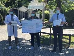 Spende des Rotary Club an die RoMed Klinik Bad Aib