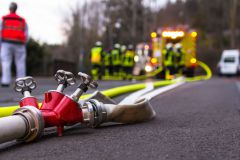 Brand in Scheune bei SACHSENKAM