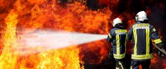 Tuntenhausen Container in Vollbrand