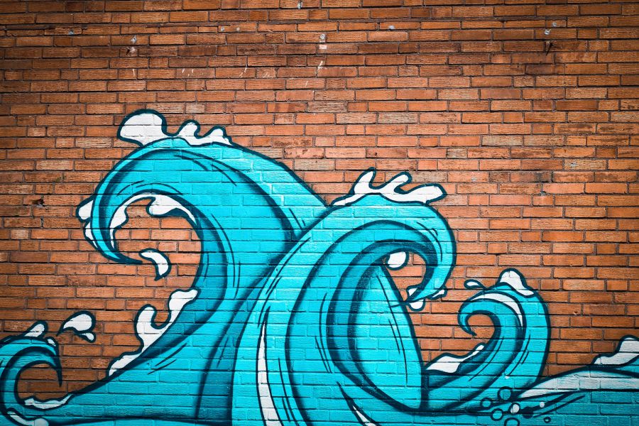 Graffiti an einer Hauswand