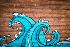 Graffiti an einer Hauswand